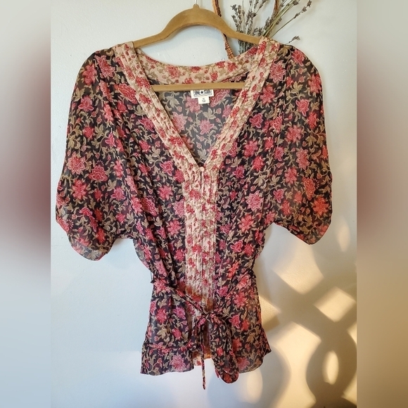 Vintage Converse One Star Floral Print Shirt - Picture 6 of 8